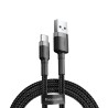 Premium Cafule USB to Type-C Cable 2A 2m for iPhone 15 / 16 Series - Red