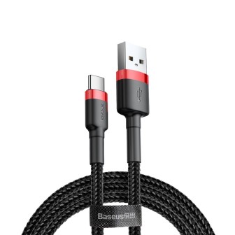 Premium Cafule USB to Type-C Cable 2A 2m for iPhone 15 / 16 Series - Red