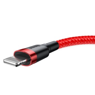 Premium Cafule Fast Charge USB Data Charging Cable for iPhone 0.5M - Black/Grey
