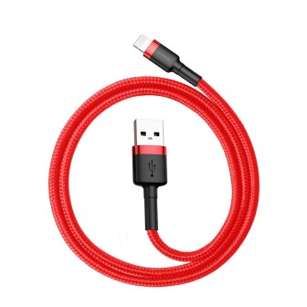 Premium Cafule Fast Charge USB Data Charging Cable for iPhone 0.5M - Black/Grey