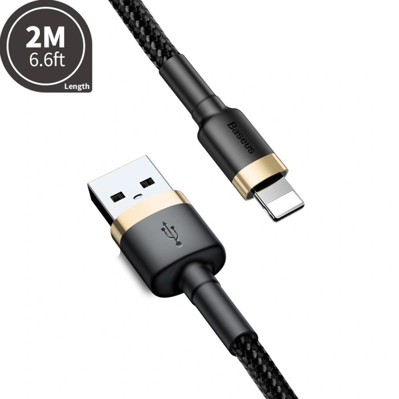 Premium Cafule Fast Charge USB Data Charging Cable for iPhone 2M