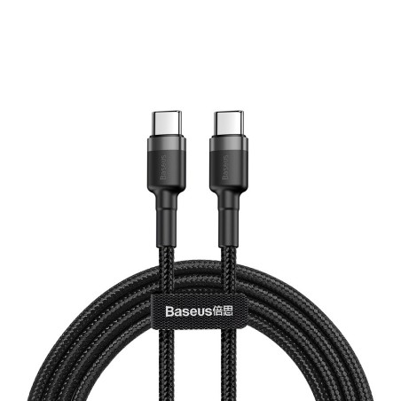 Premium Cafule Type-C PD2.0 60W Flash Charging Data Cable - Black /