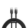 Premium Cafule Type-C PD2.0 60W Flash Charging Data Cable - Black /