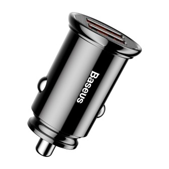 Premium Circular Plastic A+A 30W Dual QC3.0 Quick Car