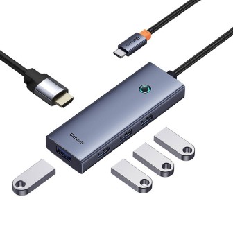 Premium Flite 5-Port USB-C Hub Docking Station - HDMI 4K, USB 3.0 x4