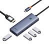 Premium Flite 5-Port USB-C Hub Docking Station - HDMI 4K, USB 3.0 x4