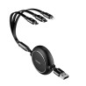 Golden Loop Retractable 3 in 1 USB Cable 3.5A (35cm-120cm)