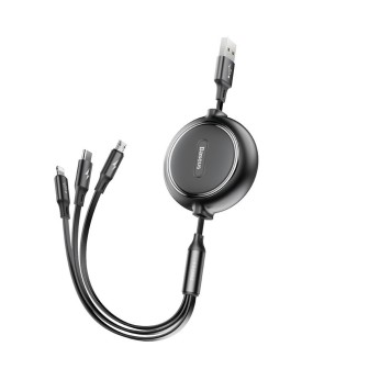 Golden Loop Retractable 3 in 1 USB Cable 3.5A (35cm-120cm)