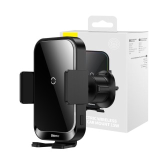 Premium Halo Car Phone Holder With 15W Induction Charger For A Sheet