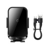 Premium Halo Car Phone Holder With 15W Induction Charger For A Sheet