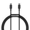 Premium Superior Series Fast Charging Data Cable Type-C to Type-C 100W - Black