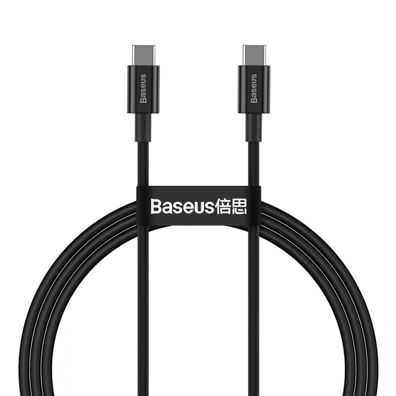 Premium Superior Series Fast Charging Data Cable Type-C to Type-C 100W - Black