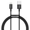 Premium Superior Series Fast Charging Data Cable USB to Lightning 2.4A - Black