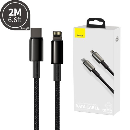 Premium Tungsten Gold Fast Charging Data Cable Type-C to Lightning PD