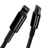 Premium Tungsten Gold Fast Charging Data Cable Type-C to Lightning PD