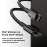 iPhone 15 / 16 / 17 Series Premium Tungsten Gold Fast Charging Data Cable Type-C