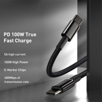 iPhone 15 / 16 / 17 Series Premium Tungsten Gold Fast Charging Data Cable Type-C
