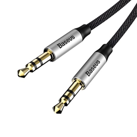 Premium Yiven Audio Cable M30 1M - Black / Silver | Australia