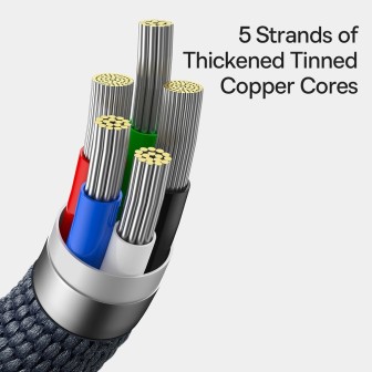 CW-FXP Premium Crystal Shine Series Fast Charging Data Cable Type-C to Lightning