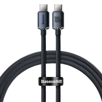CW-FXP Premium Crystal Shine Series Fast Charging Data Cable Type-C to Type-C