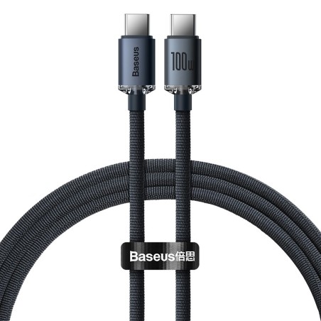 CW-FXP Premium Crystal Shine Series Fast Charging Data Cable Type-C to Type-C