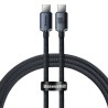 CW-FXP Premium Crystal Shine Series Fast Charging Data Cable Type-C to Type-C