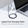 CW-FXP Premium Crystal Shine Series Fast Charging Data Cable Type-C to Type-C