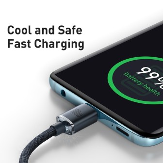 CW-FXP Premium Crystal Shine Series Fast Charging Data Cable Type-C to Type-C