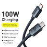 CW-FXP Premium Crystal Shine Series Fast Charging Data Cable Type-C to Type-C