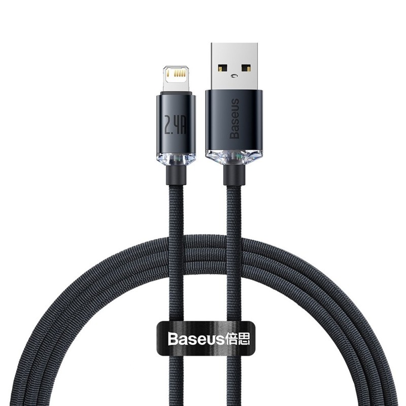 CW-FXP Premium Crystal Shine Series Fast Charging Data Cable USB to Lightning
