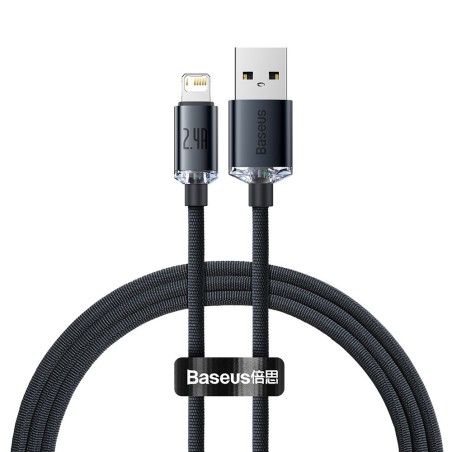 CW-FXP Premium Crystal Shine Series Fast Charging Data Cable USB to Lightning