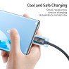 CW-FXP Premium Crystal Shine Series Fast Charging Data Cable USB to Type-C 100W