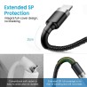 Premium Braided Lightning to USB-A Fast Charging Cable 0.3M | Australia