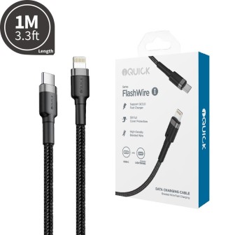 Premium Braided USB-C to Lightning Fast Charging Cable 1M | Australia