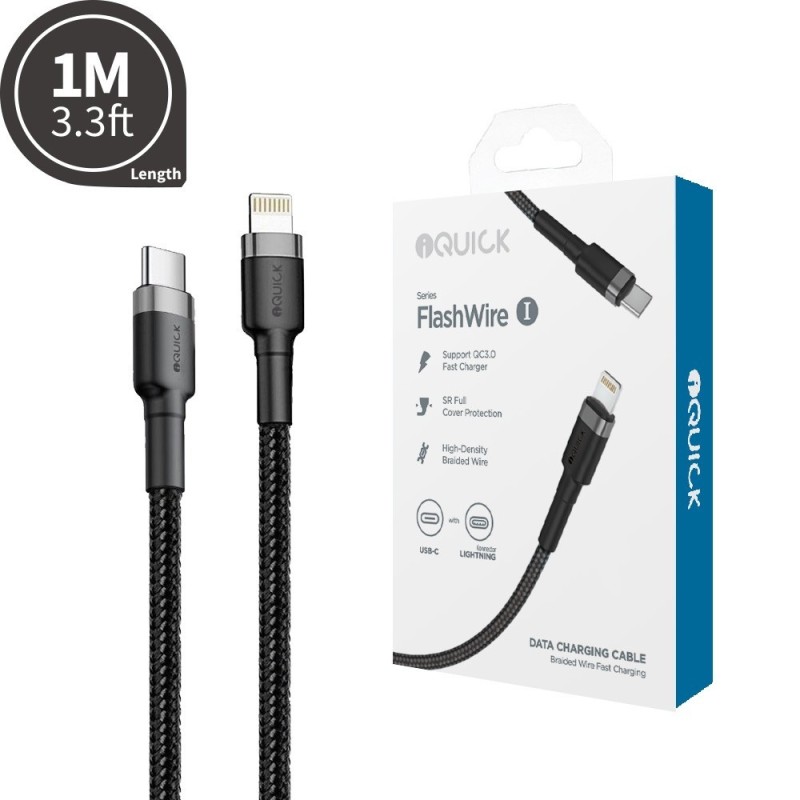 Premium Braided USB-C to Lightning Fast Charging Cable 1M | Australia