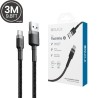 Premium Braided USB-C to USB-A Fast Charging Cable 3M for iPhone 15 /