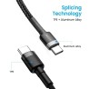 Premium Braided USB-C to USB-C Fast Charging Cable 0.3M for iPhone 15/16 Series