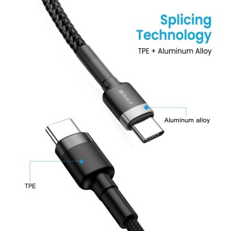 Premium Braided USB-C to USB-C Fast Charging Cable 2M for iPhone 15 /