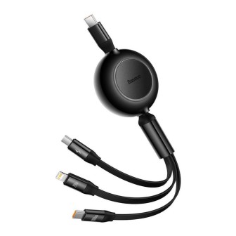 Premium Bright Mirror 2 Series Retractable 3-in-1 Fast Charging Data Cable