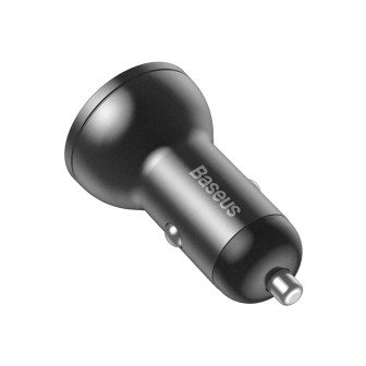 Premium Digital Display Dual USB 4.8A Car Charger 24W