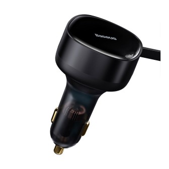 Premium Enjoyment Retractable 2-in-1 Car Charger Type-c & Lightning