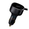 Premium Enjoyment Retractable 2-in-1 Car Charger Type-c & Lightning