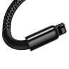 Premium Tungsten Gold Fast Charging Data Cable USB to Lightning 2.4A