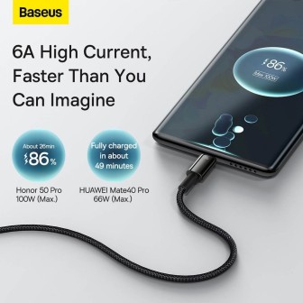 Premium Tungsten Gold Fast Charging Data Cable USB to Type-C 100W