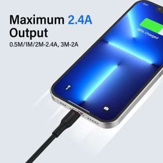 Premium PowerWire 1 Series TPE Charging Date Cable USB to Lightning