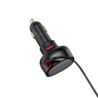 Premium Enjoyment Pro Car Charger U+Retractable Type-C Cable