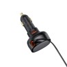 Premium Enjoyment Pro Car Charger U+Retractable Type-C Cable
