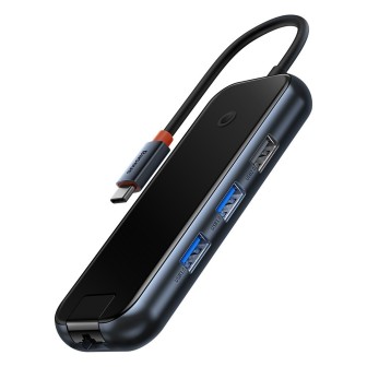 Premium AcmeJoy 6-Port USB-C Hub Adapter - HDMI, USB 3.0, PD, RJ45