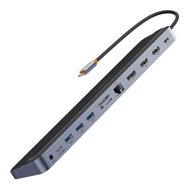 Premium EliteJoy Gen2 12-Port USB-C Hub - HDMI x2, USB 3.0, PD, DP, RJ45