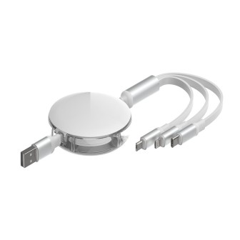 Premium 3 in 1 Retractable Fast Charge & Data Sync Cable IQTC2301